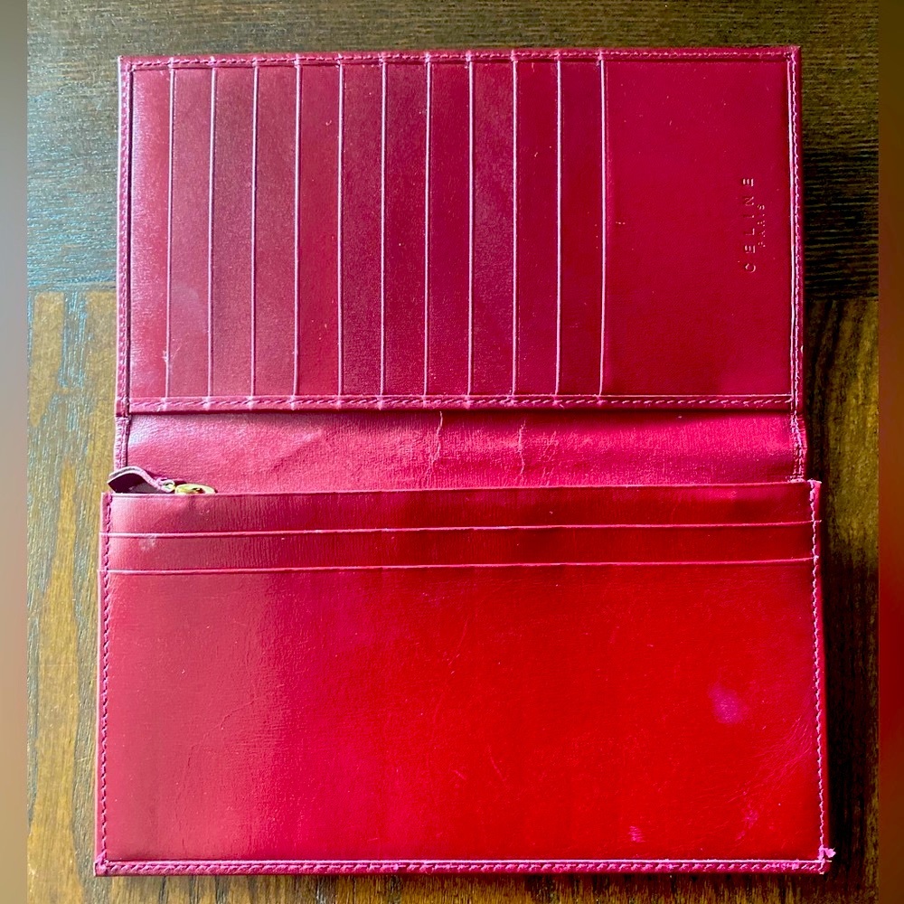 VTG Celine Red Wallet - Picture 2 of 5